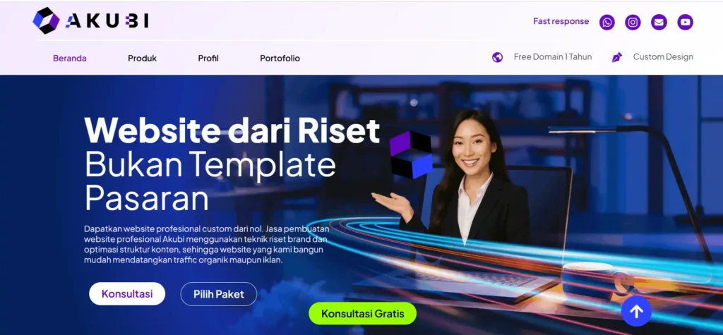 jasa pembuatan website profesional dari Akubi