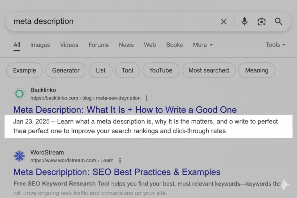 meta description lemah