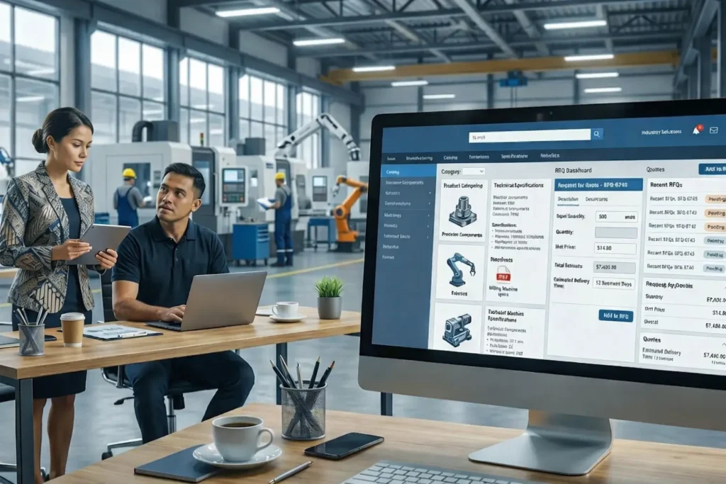 fitur RFQ website manufaktur