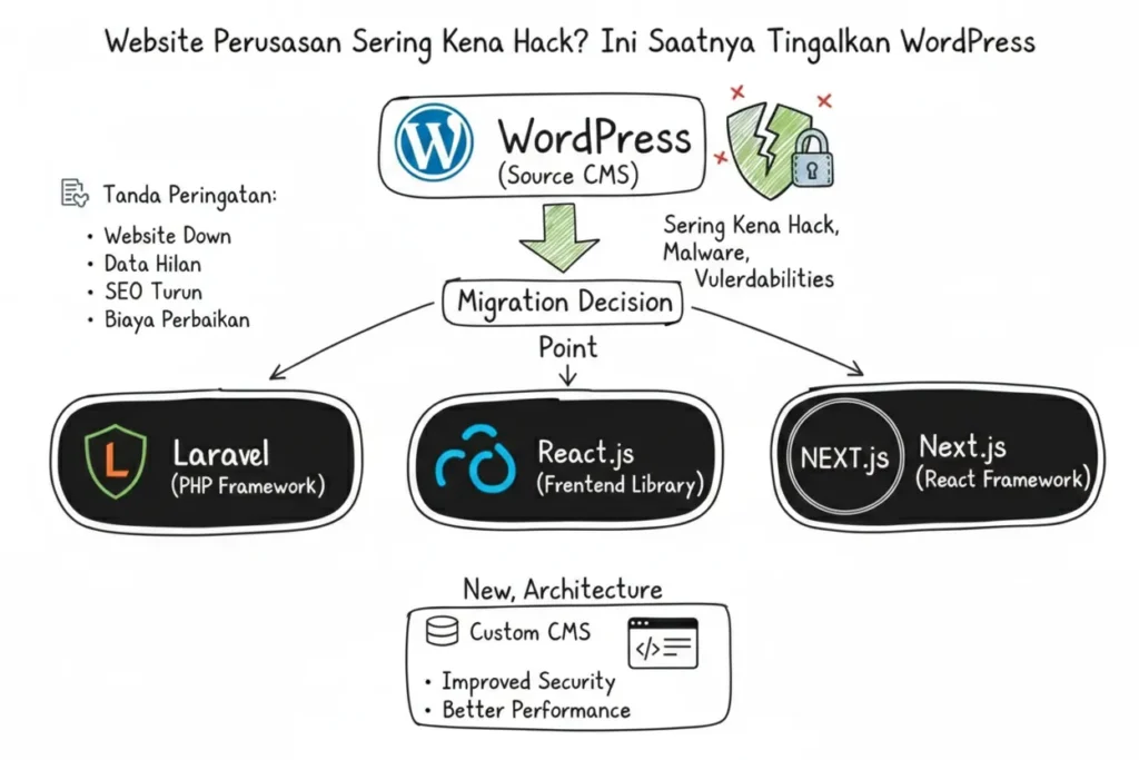 website perusahaan sering kena hack