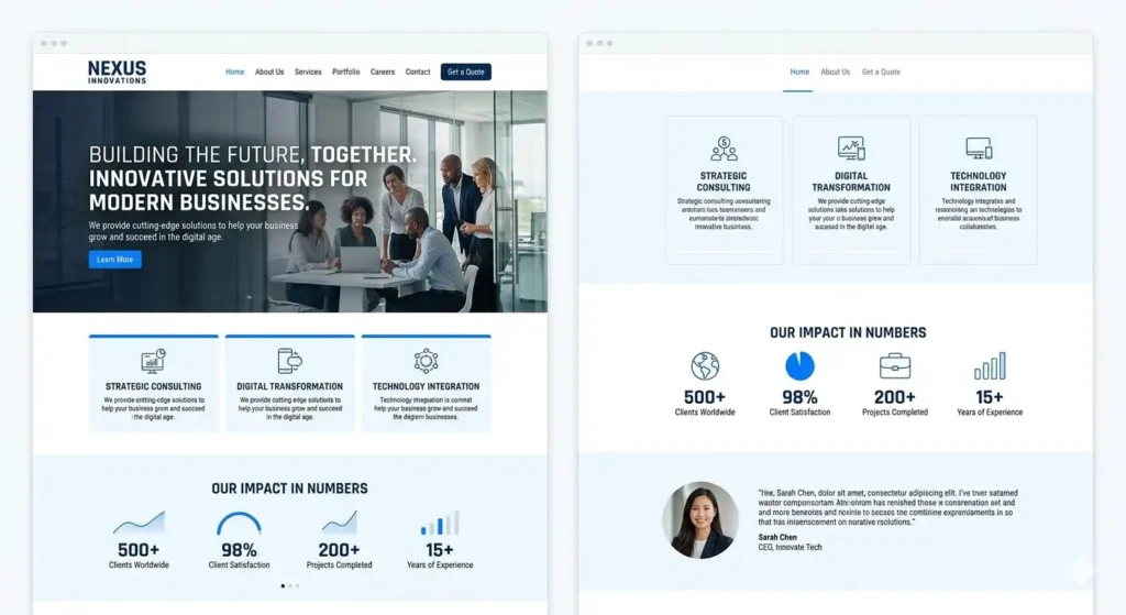 Website Perusahaan Profesional