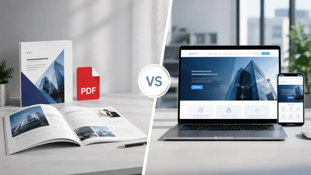 Company Profile PDF vs Website