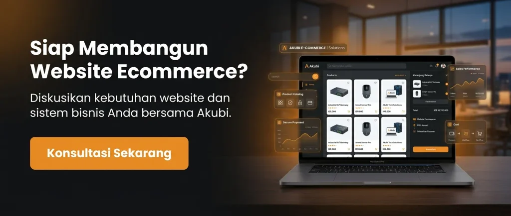 CTA Jasa Pembuatan Website Ecommerce dari Akubi