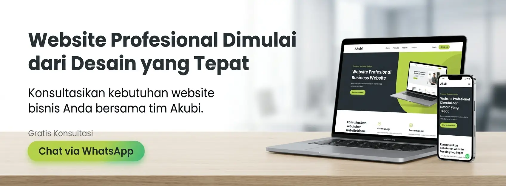banner ajakan konsultasi desain website Akubi