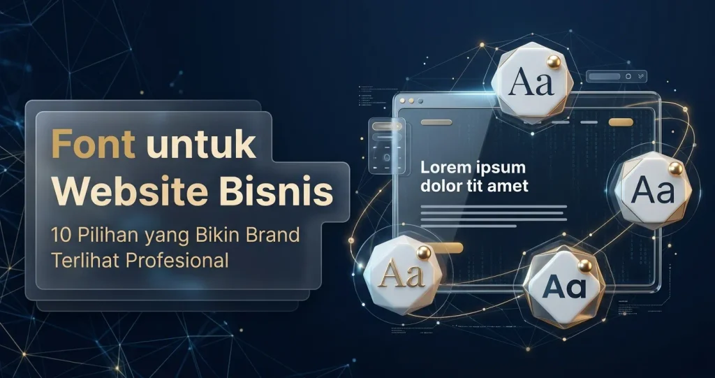 font untuk website bisnis yang terlihat profesional