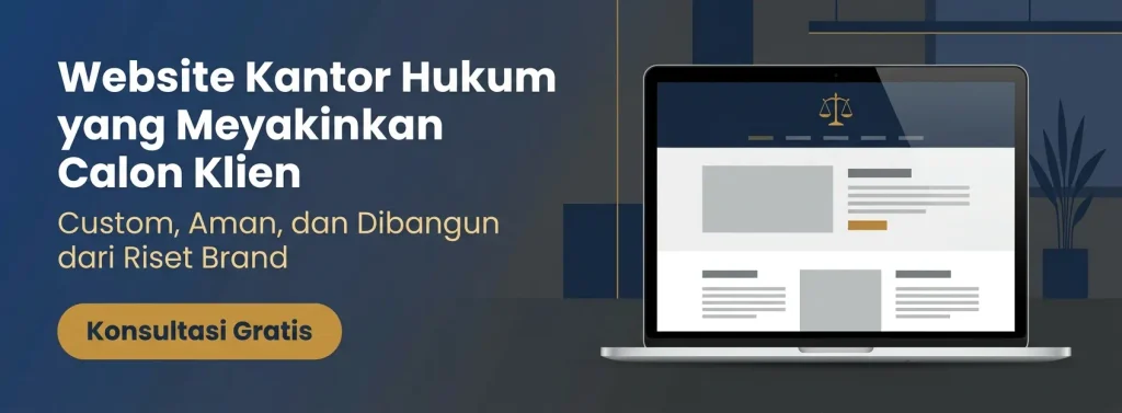 CTA jasa pembuatan website kantor hukum
