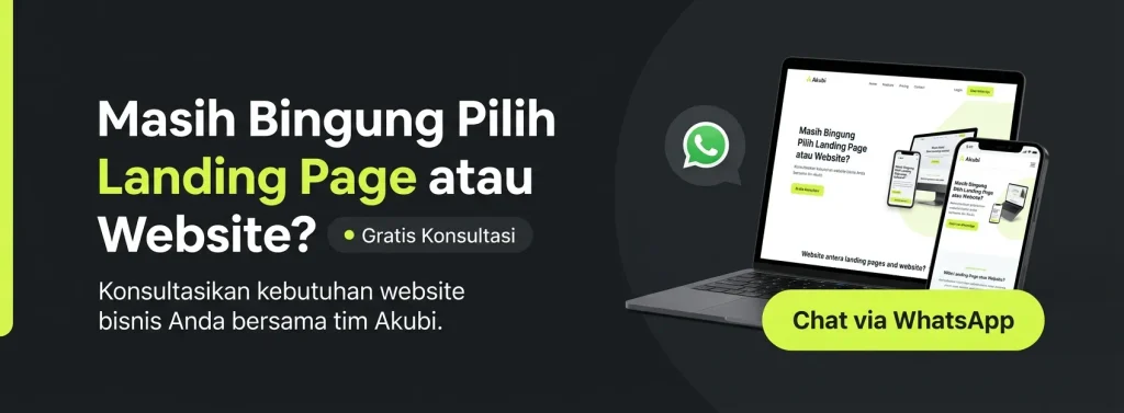 perbedaan landing page dan website
