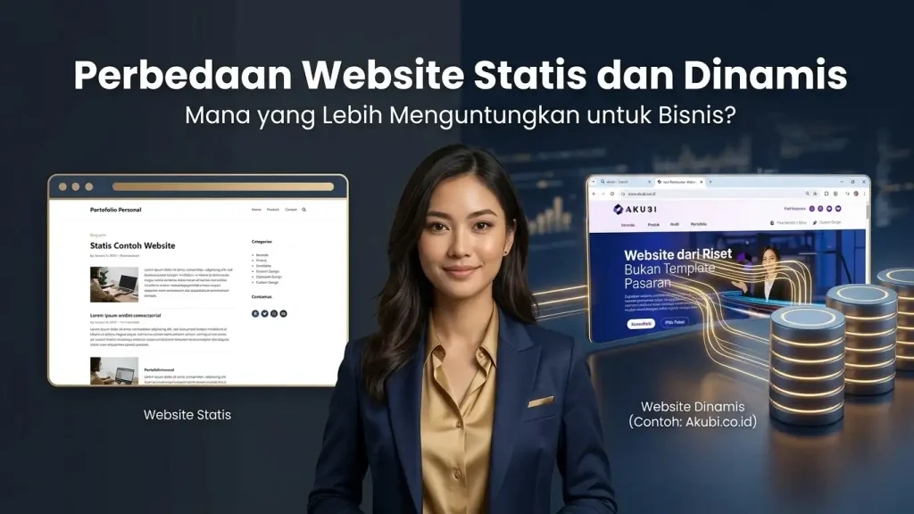 perbedaan website statis dan dinamis untuk bisnis