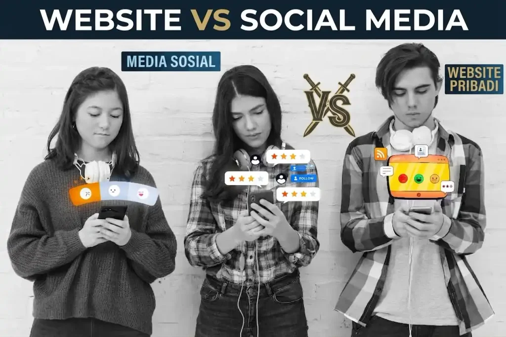 website vs media sosial