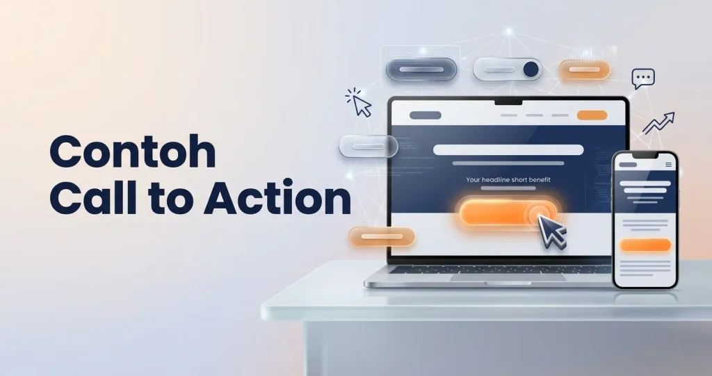 Contoh call to action untuk website yang mendorong pengunjung menghubungi bisnis