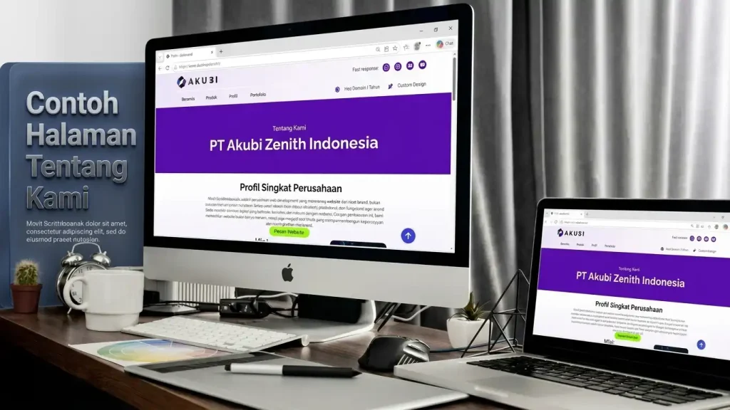 Contoh halaman tentang kami yang membangun kepercayaan calon klien