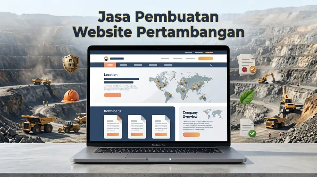 Website perusahaan pertambangan yang profesional dan kredibel